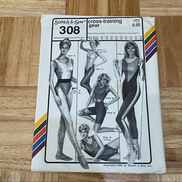 Vintage Stretch & Sew Body Shapers Training Gear Maillot & Bikini Sewing Pattern - Picture 5 of 8